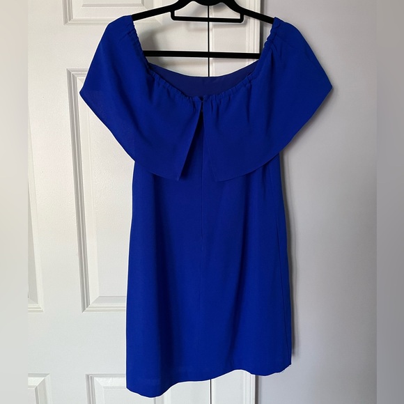Charles Henry Off The Shoulder Royal Blue Dress in Size M Petite - Picture 3 of 4